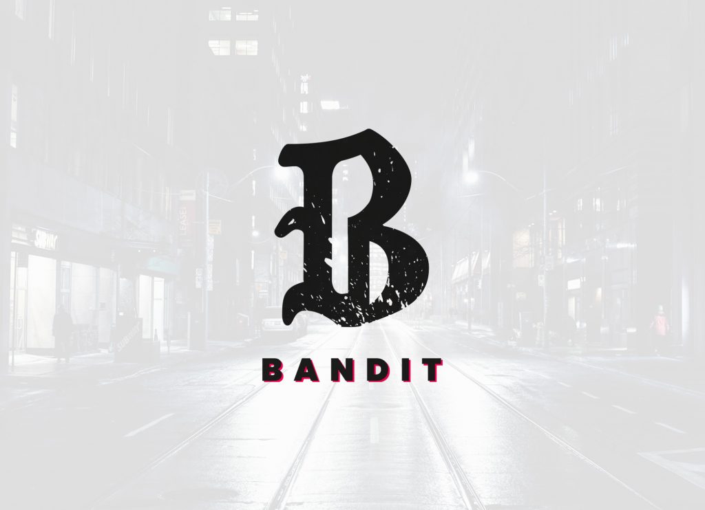 oblikovanje logotipa blagovne znamke majic bandit
