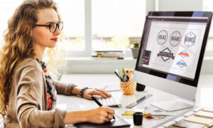 Izdelava logotipa podjetja.