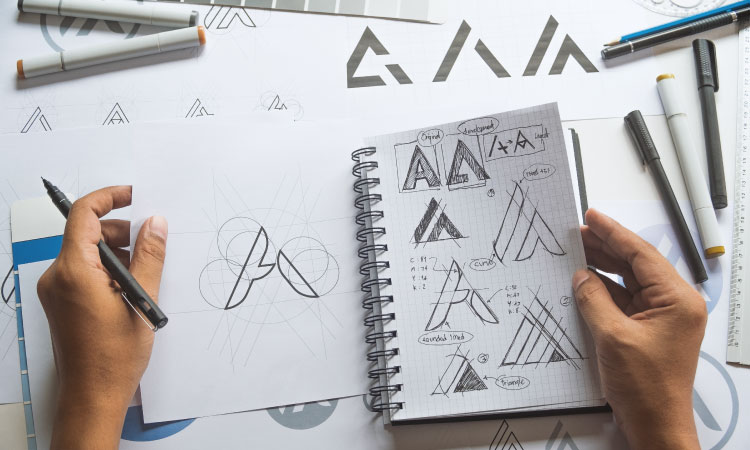 Izdelava logotipa podjetja: Pogled za zavese 2 tipi logotipa podjetja